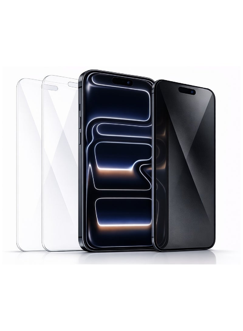 م ة ب م عبوة من 3 واقيات شاشة لهاتف iPhone 17 Pro Max - Image 1